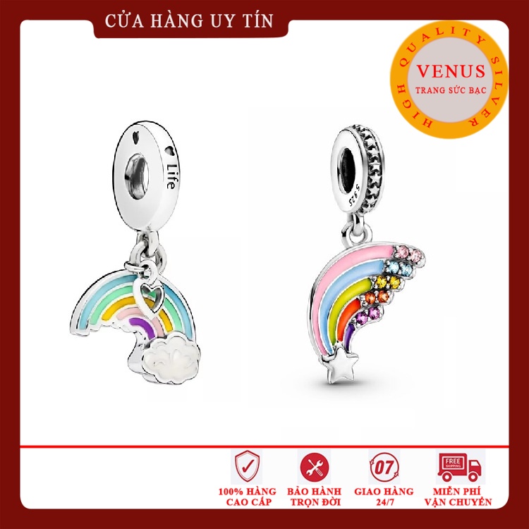 Charm cầu vồng- Bạc 925 cao cấp- Trang sức bạc Venus