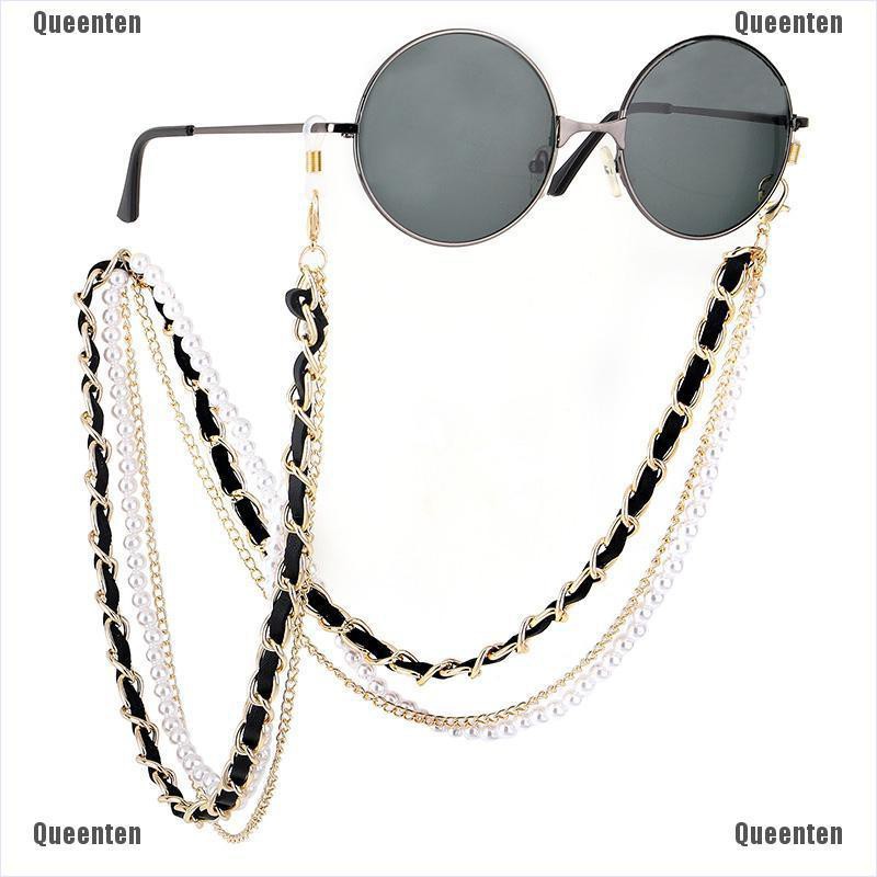 ★Queen★Pearl Sunglasses Chain Women Lanyard Strap Eye Glasses Reading Holders Rope Lady balo local brand