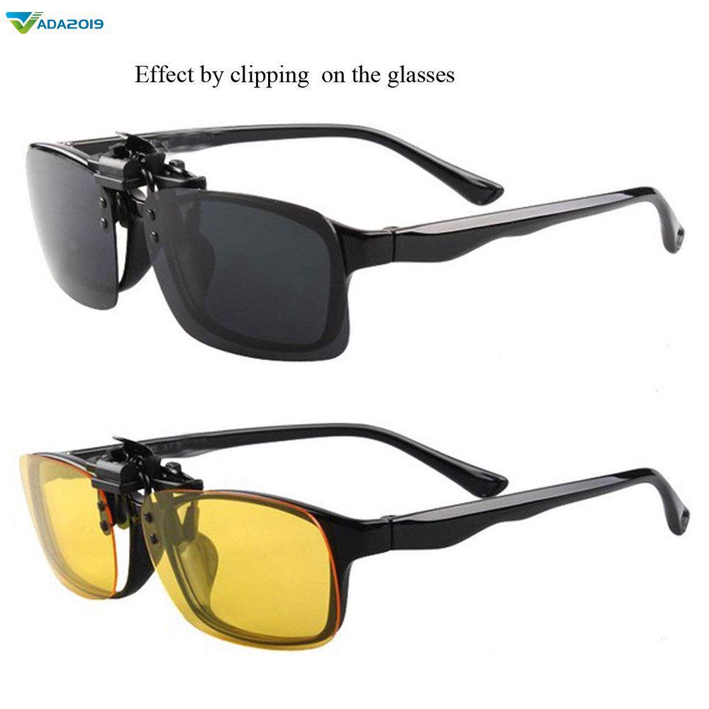 Tròng kính râm chống nắng dạng kẹp gắn mắt kính dành cho người bị cận thị