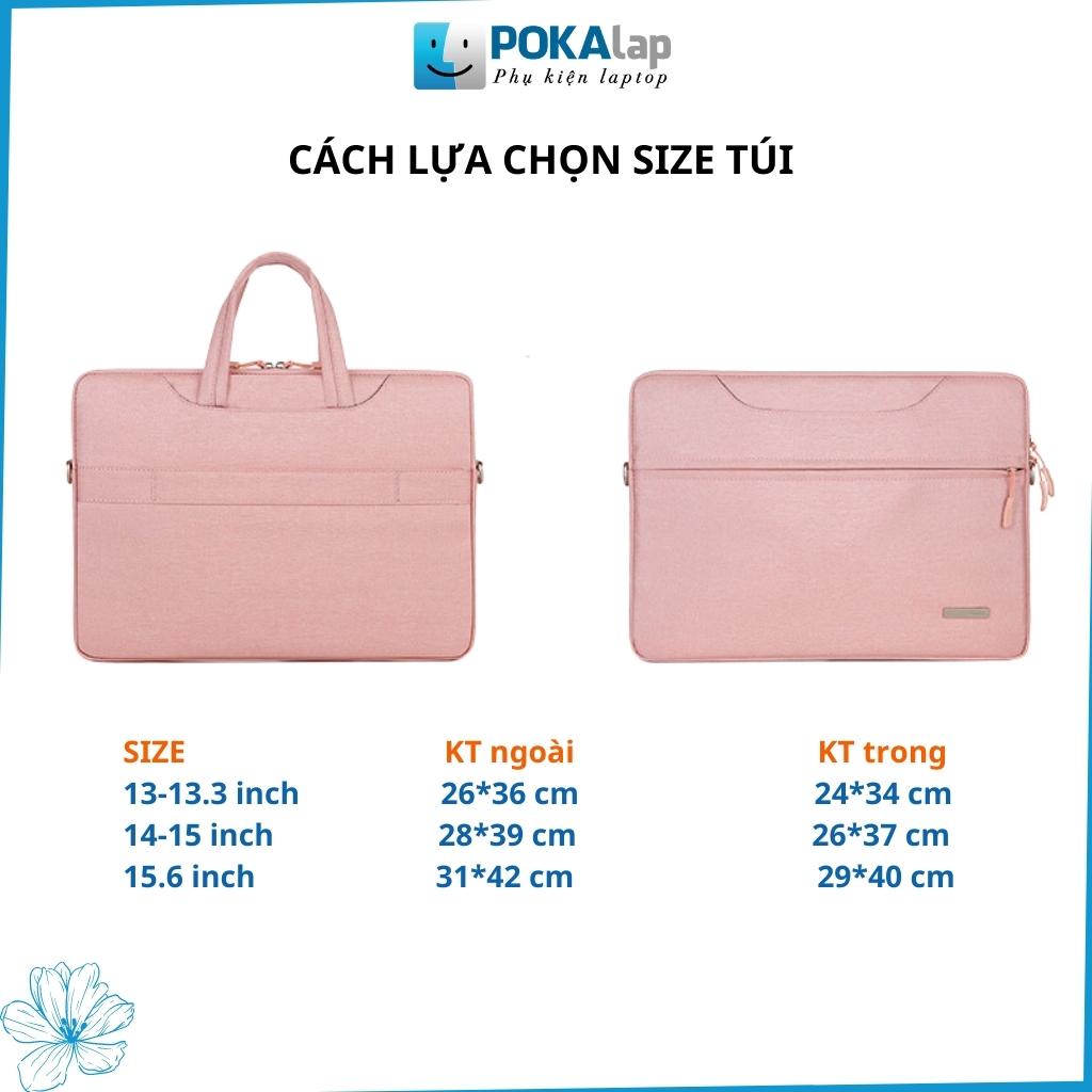 Túi chống sốc laptop cao cấp POKA62 chống nước, nhiều màu thời trang cho nam nữ văn phòng13 inch 14 inch 15,6 inch
