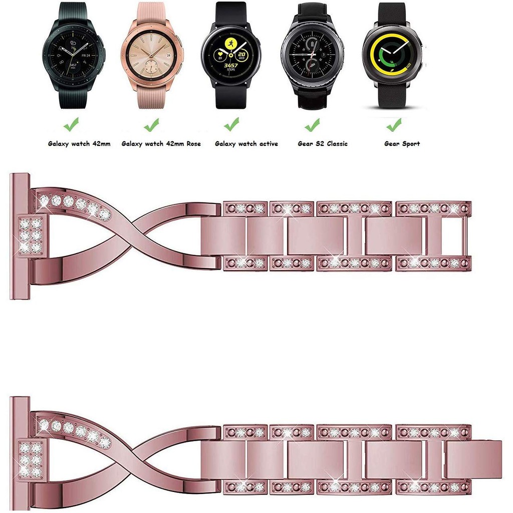 Dây đeo inox 20mm dành cho đồng hồ thông minh Samsung Galaxy Watch 42mm/Gear S2 Classic/Galaxy Watch Active/Active 2