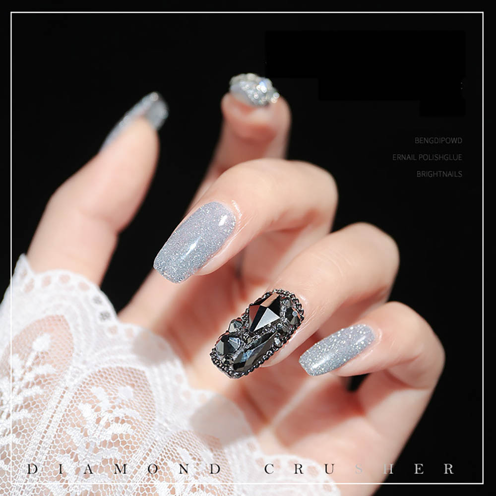 Lọ Sơn Móng Tay 12 Màu Lấp Lánh Lâu Trôi Không Độc Hại 10Ml DIY