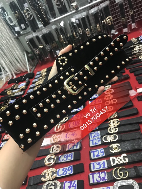 Đai váy bản to,đính đá,da nhung | BigBuy360 - bigbuy360.vn