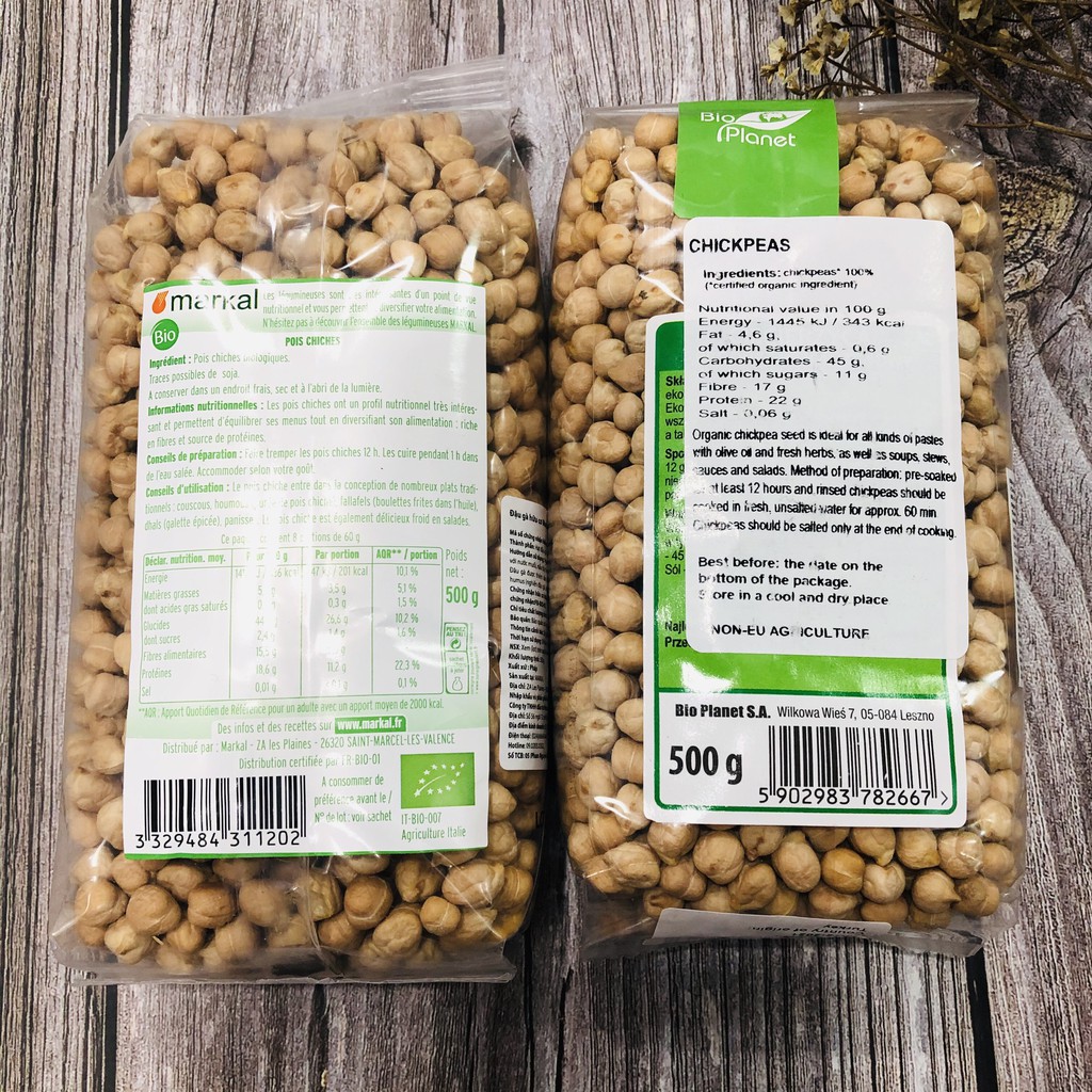 Đậu gà hữu cơ Markal và Bio Planet 500g