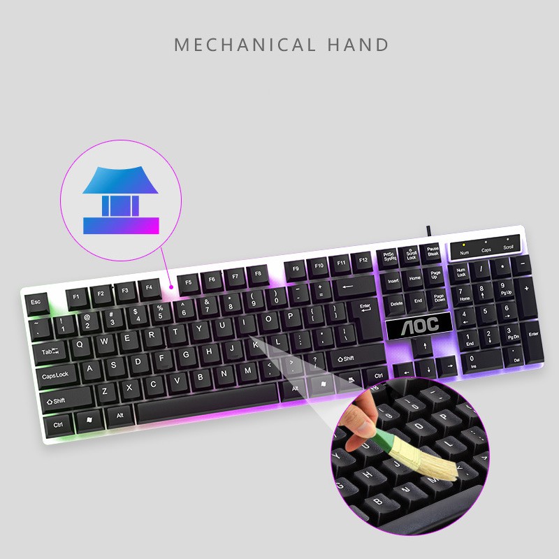 Bàn Phím Cơ Gaming KB121 Gaming cao cấp, có chế độ led, phím cảm giác chơi game cực đã BH 12 | WebRaoVat - webraovat.net.vn