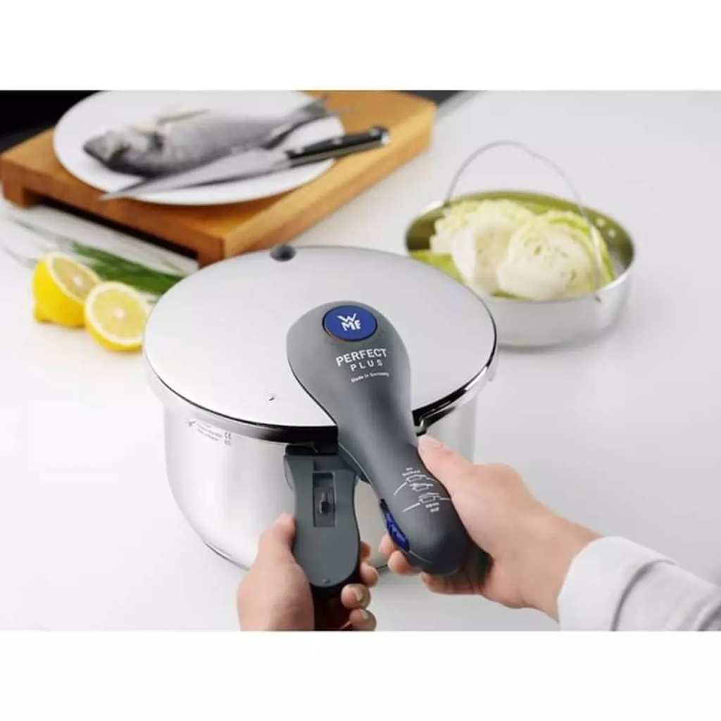 Nồi áp suất bếp từ WMF Perfect Plus 4,5L kèm hấp Made in Germany