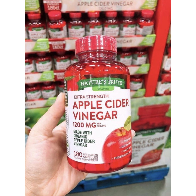 💃🍎[HSD 06/2023] Viên uống giấm táo Apple Cider Vinegar 1200mg cúa Mỹ 180 viên —-Giúp giảm cân, đẹp da, detox cơ thể🍎💃 | BigBuy360 - bigbuy360.vn