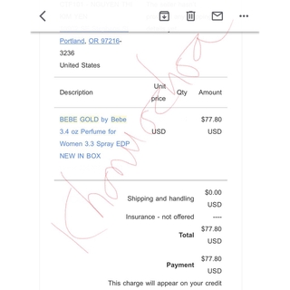 💥 Nước hoa nữ Bebe Gold - Bill US