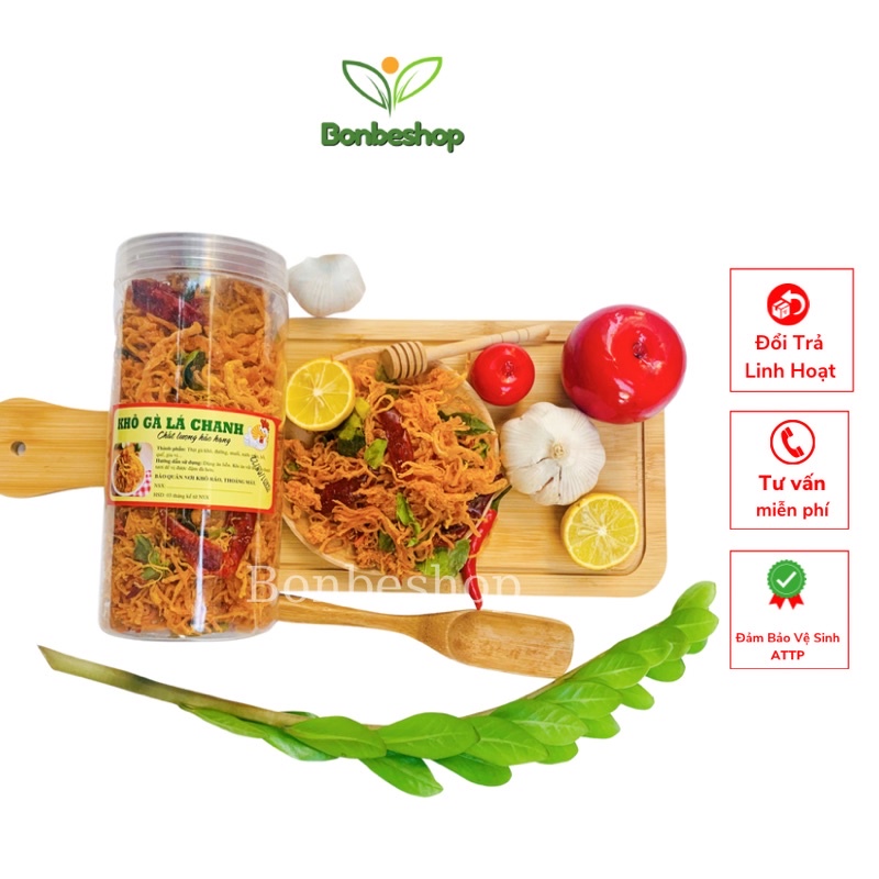500gr Khô Gà Lá Chanh Loại 1 Cực Ngon, Cay Vừa, Chuẩn Vị