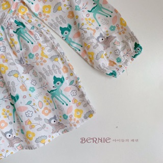 Set váy hoa thu đông cho bé