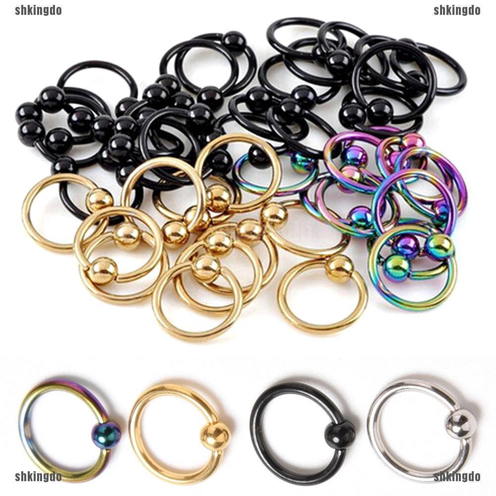 Khuyên mũi kiểu dáng tròn đơn giản thời trang cá tính