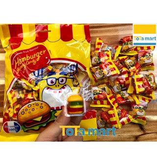 Kẹo dẻo bánh hamburger MAIORLI gói 300g. HSD ghi bên dưới.