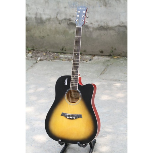 Đàn guitar Acoustic Yamaha F3000 kèm bao, capo, bộ dây dự phòng hướng dẫn học cơ bản