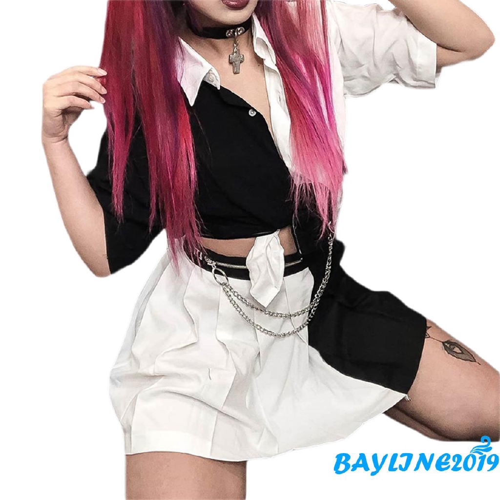 Áo Croptop Tay Ngắn Thời Trang Mùa Hè Cho Nữ