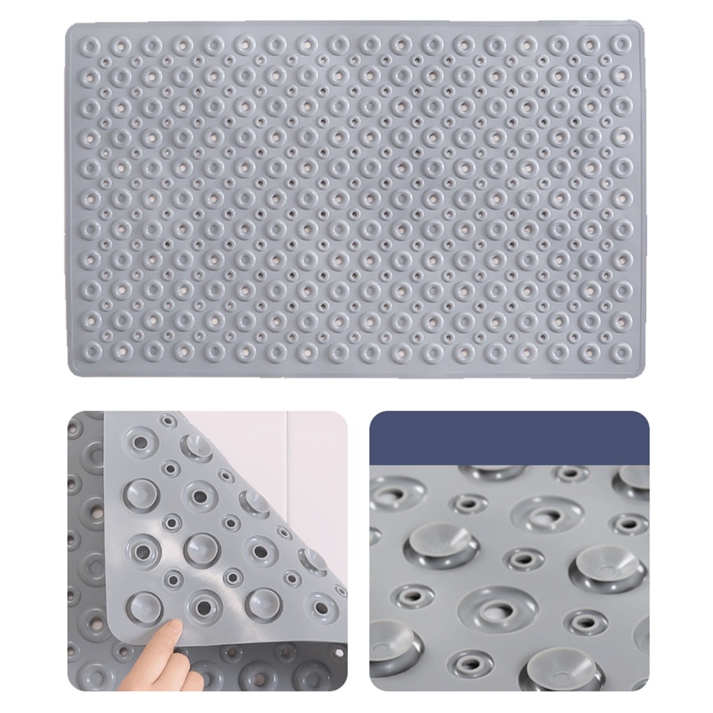 [CHOO] Non-Slip Shower Mat with Suction Cup Bathtub Bathroom Rubber Pad Toilet Massage PVC Foot Mat