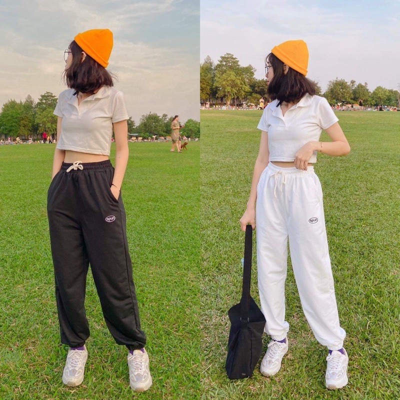 Áo croptop polo cổ trụ tay ngắn dáng ôm ulzzang 5 màu | BigBuy360 - bigbuy360.vn