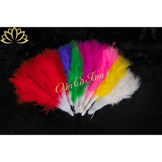 Quạt lông trang trí Oản Tài Lộc, Oản Thờ, Oản Lễ (1 cái)
