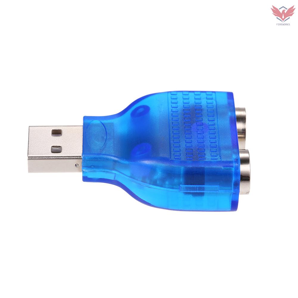 Đầu Chuyển Đổi Fir Usb Sang Ps / 2 Usb A Male Sang Ps2 Female Cho Bàn Phím Chuột Và Chuột