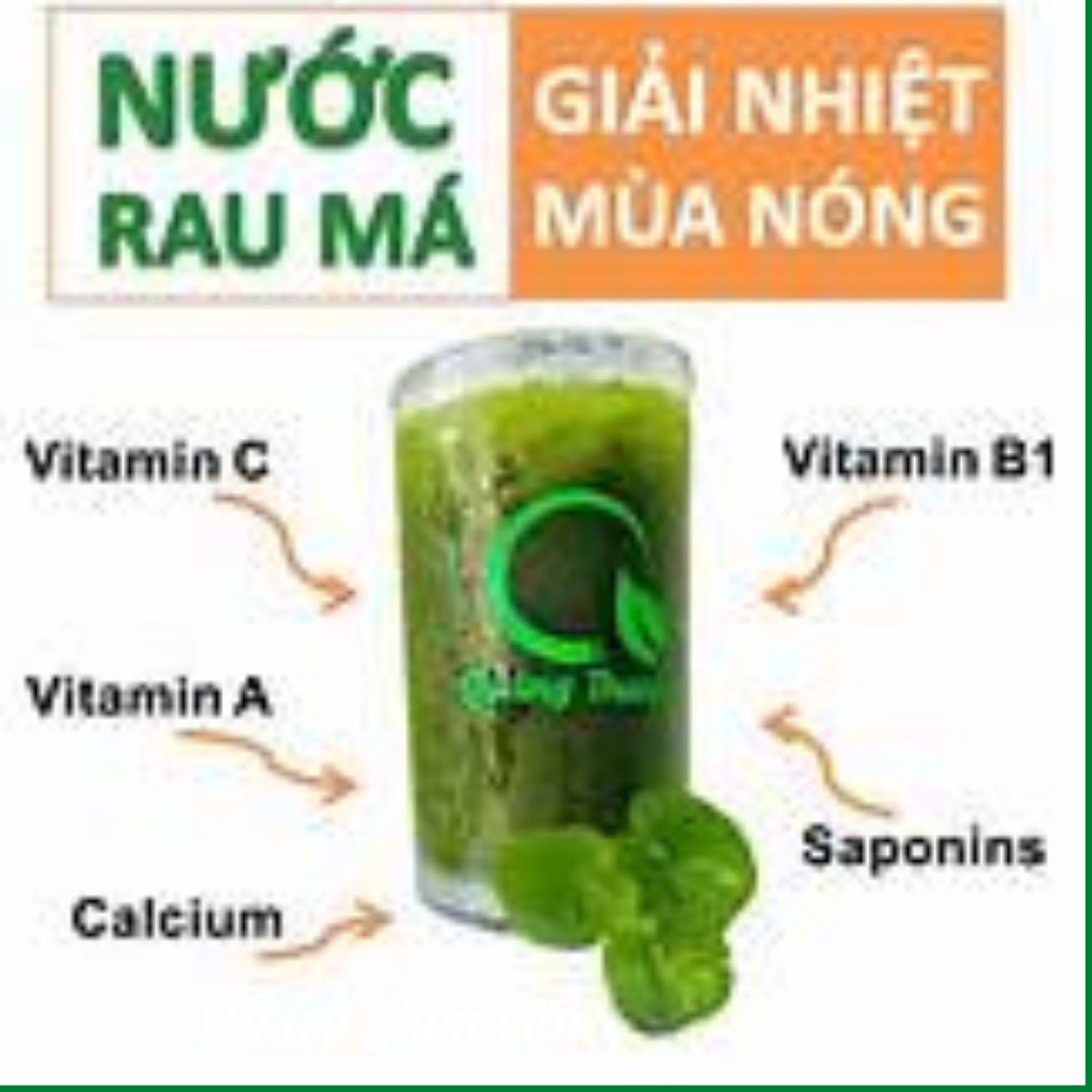 Bột rau má, bột rau má nguyên chất giảm mỡ, đẹp da Trà Hoa Cô Ba