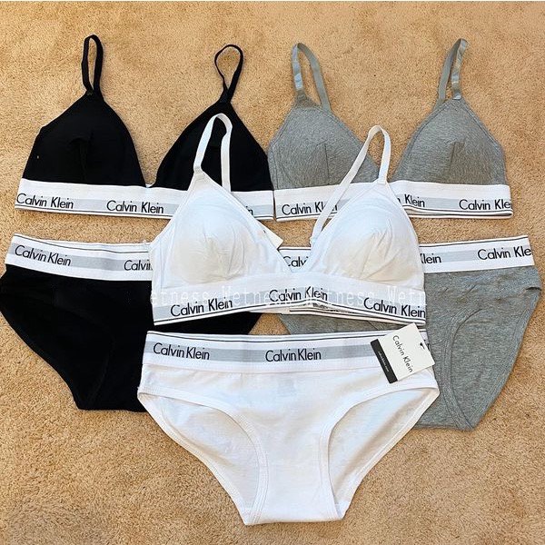 LOẠI 1 CAO CẤP] Set bộ Calvin Klein cotton CÀI KHUY có khe nhét mút (kèm mút) - HÀNG CHUẨN CAO CẤP | BigBuy360 - bigbuy360.vn