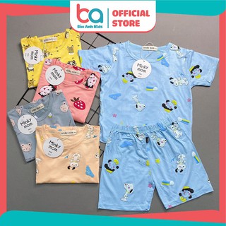 [FreeShip] Bộ Cộc Tay Cho Bé Trai Bé Gái - Bộ Thun Lạnh Minky Mom - Co Giãn Tốt Mềm Mịn Thoáng Mát (BA03)