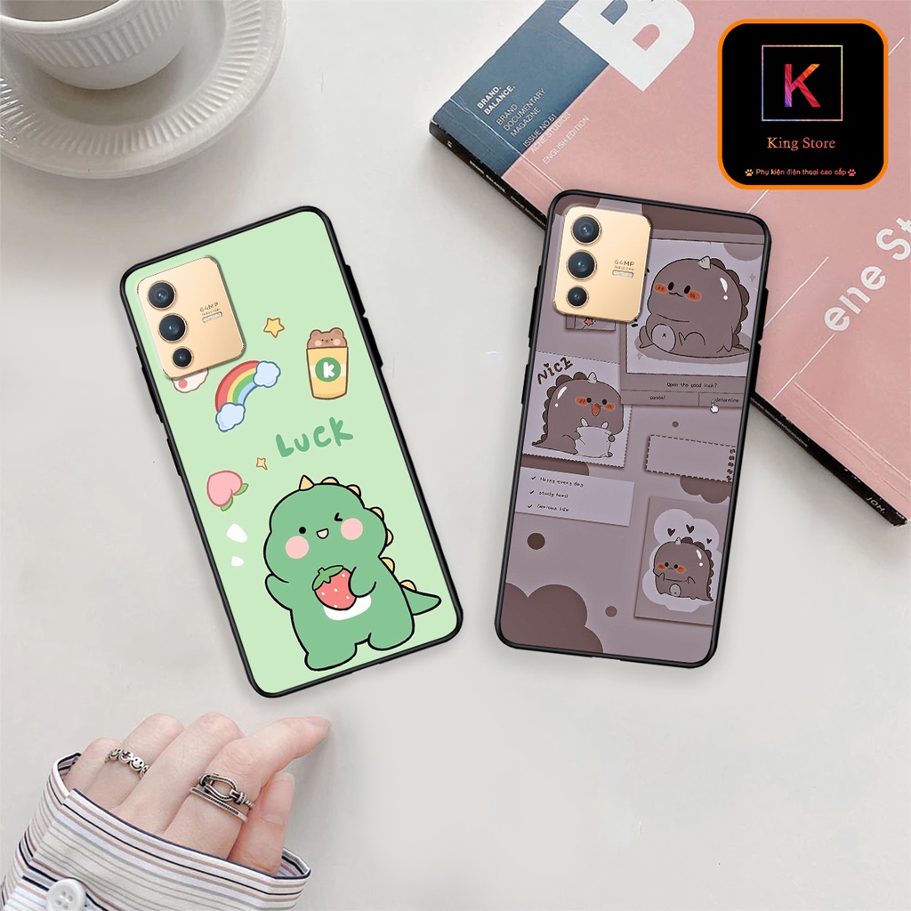 Ốp lưng Vivo V23 5G - Vivo V23e - Ốp in hình khủng long,dinosaur dễ thương