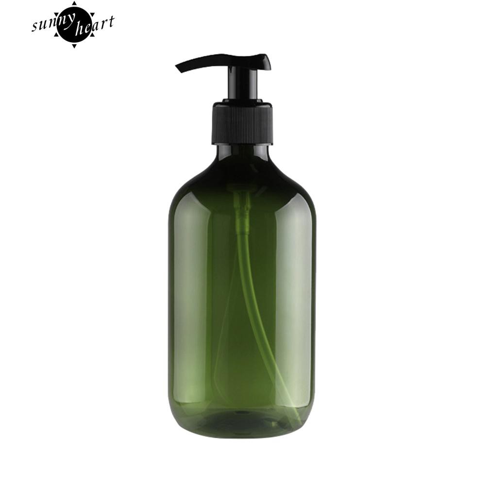 Bình nhựa có đồ pump 500ml dùng đựng dầu gội khi đi du lịch