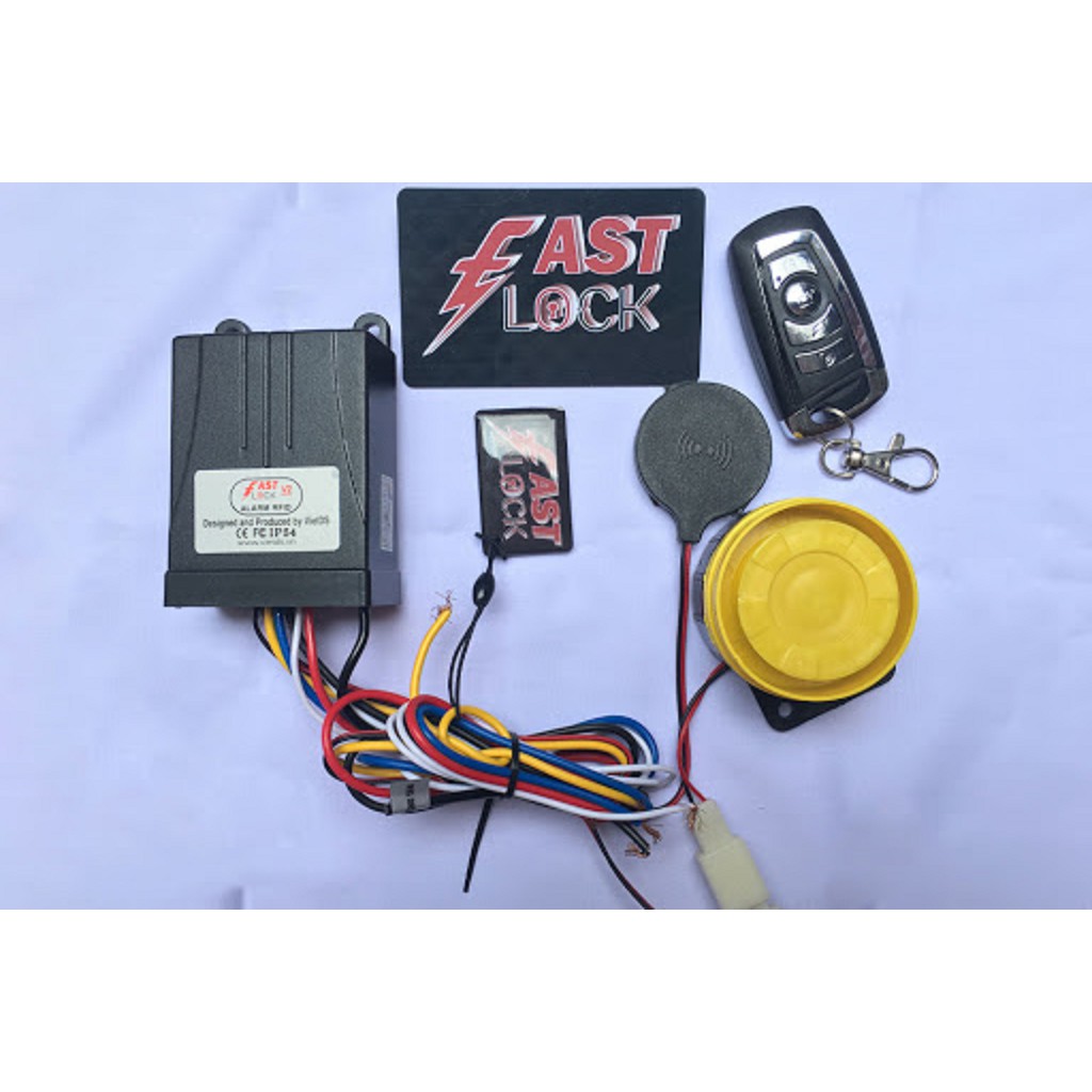 Bộ Báo Động Chống Trộm Cướp Nóng Xe Máy FAST LOCK V2