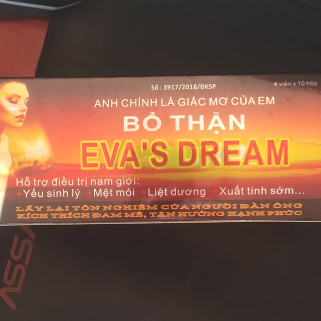 Combo 10 hộp bổ thận EVA’S DREAM (4 viên x 10 hộp)