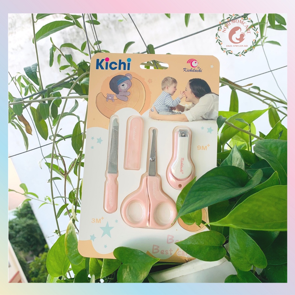 Bộ bấm móng tay / cắt móng tay cho bé sơ sinh Kichi 4 món tiện dụng