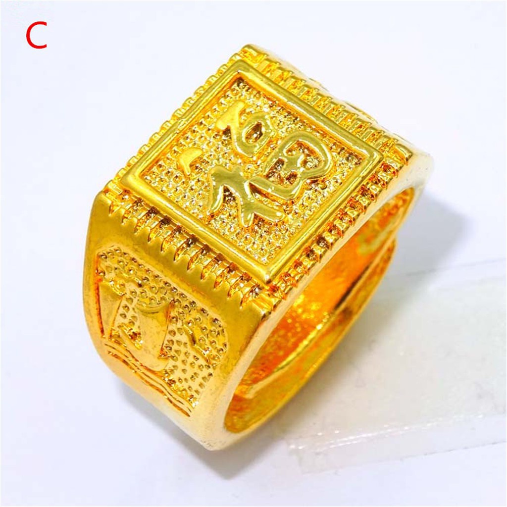 Nhẫn Mạ Vàng 24k Cao Cấp Thời Trang Dành Cho Nam
