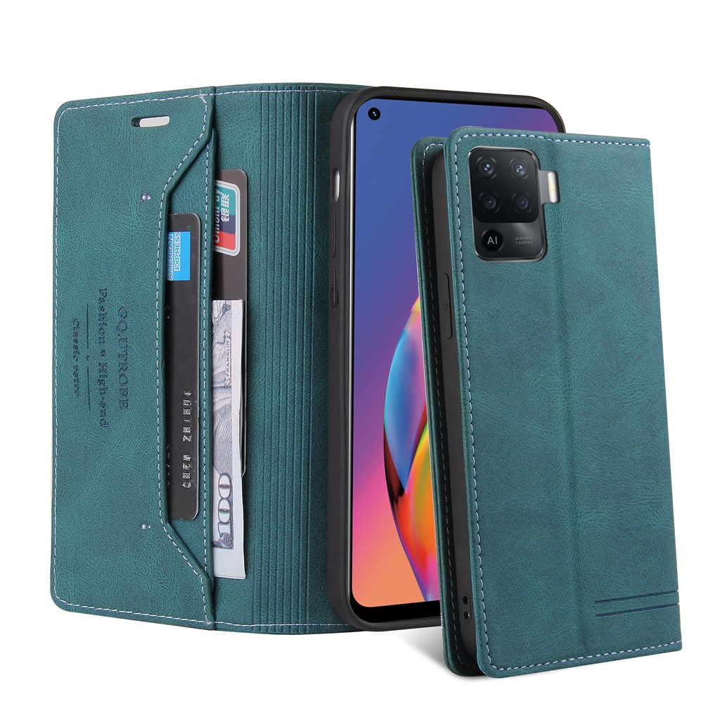 Oppo A94 / F19 Pro 008 Bao Da Nắp Gập Màu Trơn Đơn Giản Cho | BigBuy360 - bigbuy360.vn