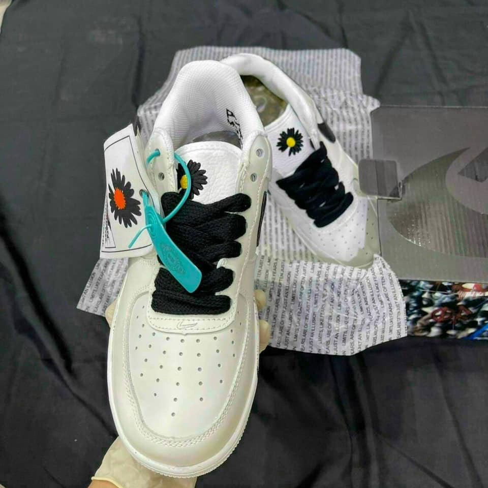(sale sốc)Giày Sneakers Air Force 1 Hoa Cúc Sơn Đế Cao Cấp Full Size Nam Nữ Hottrend