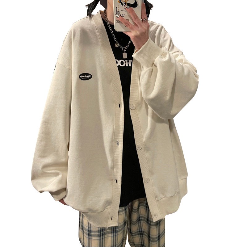 Áo cadigan Ulzzang, chất nỉ dảy phong cách Hàn Quốc mã 5585