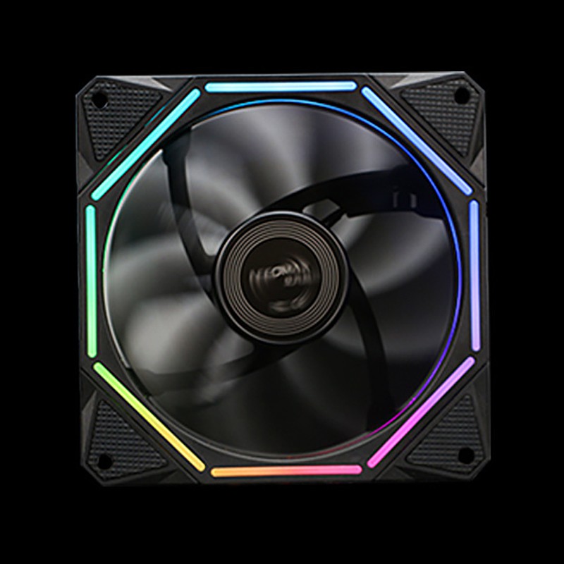 COOLMOON RGB Chassis Fan 12cm Shenguang Sync Mute+Music Controller Desktop Computer Cooling Fan CPU Fan (3 Pcs)