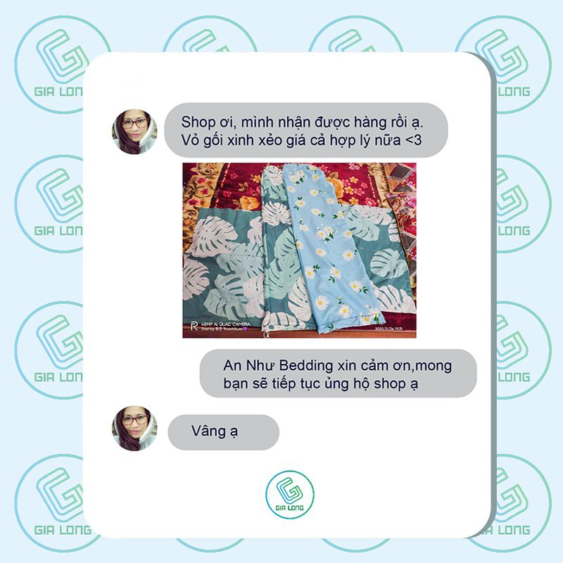 Vỏ gối ôm💖35x100💖 vỏ gối, bao gối ôm cotton poly hoa lá đẹp Gia Long Home | BigBuy360 - bigbuy360.vn