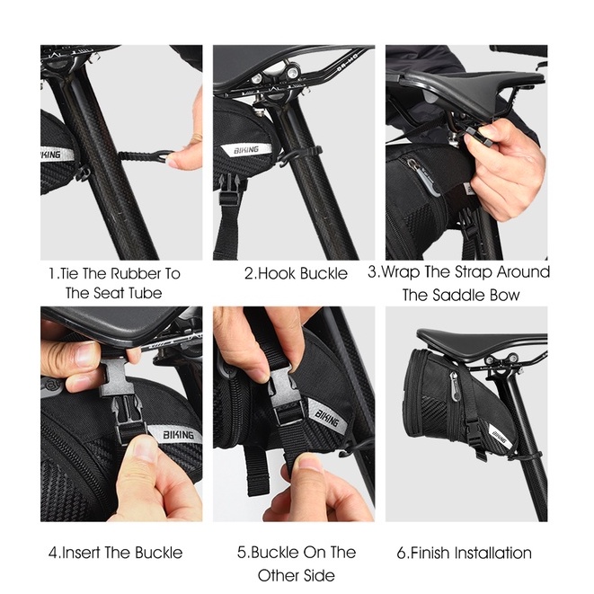 Túi đựng đồ WEST BIKING YP0707228 3D treo yên xe đạp thiết kế phản quang tiện lợi
