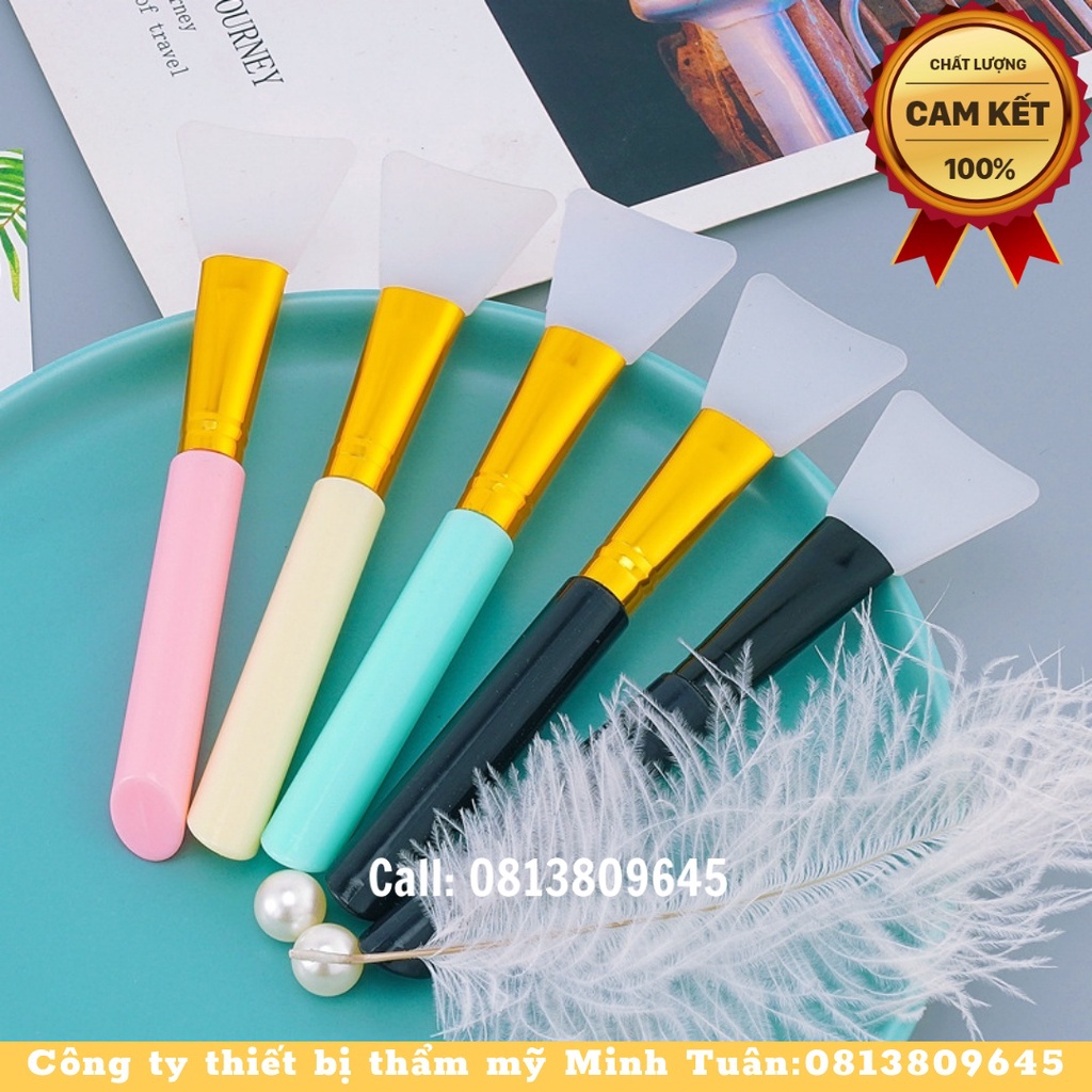 Combo 50 Cọ silicon Chổi silicon đắp mặt nạ mềm dẻo dễ vệ sinh