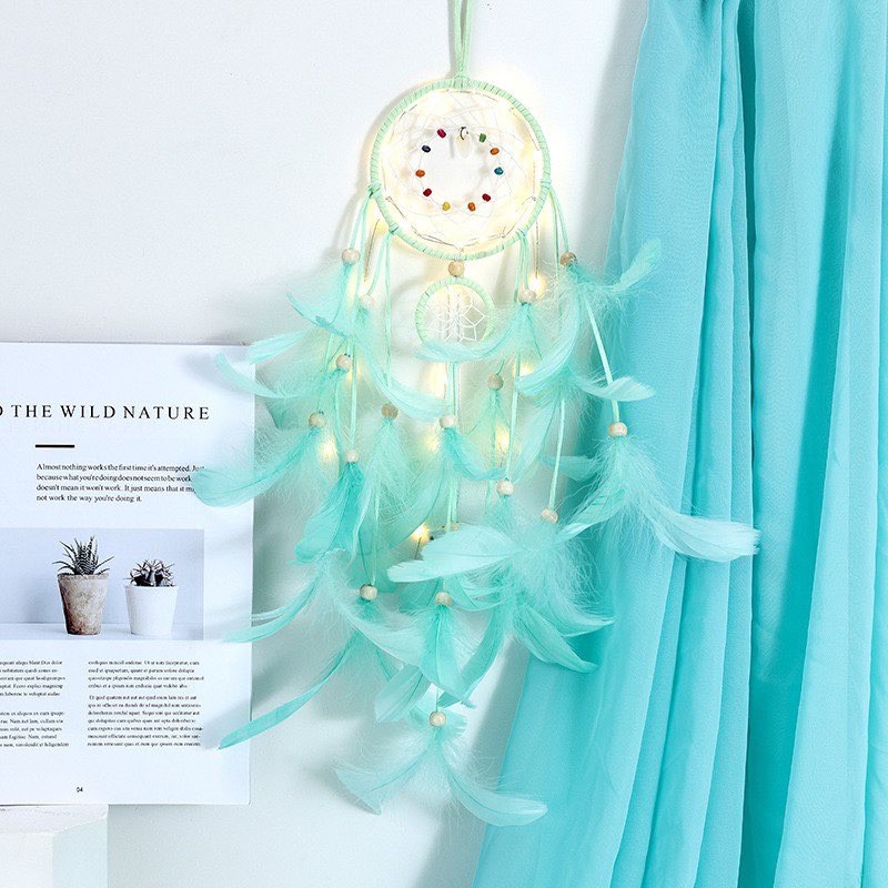 Dreamcatcher Lưới giấc mơ ngủ ngon ( chọn màu, có đèn led)