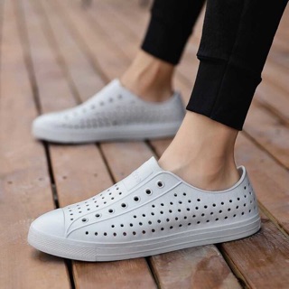 Giày Nam Nhựa Đi Mưa Dáng Hàn Quốc