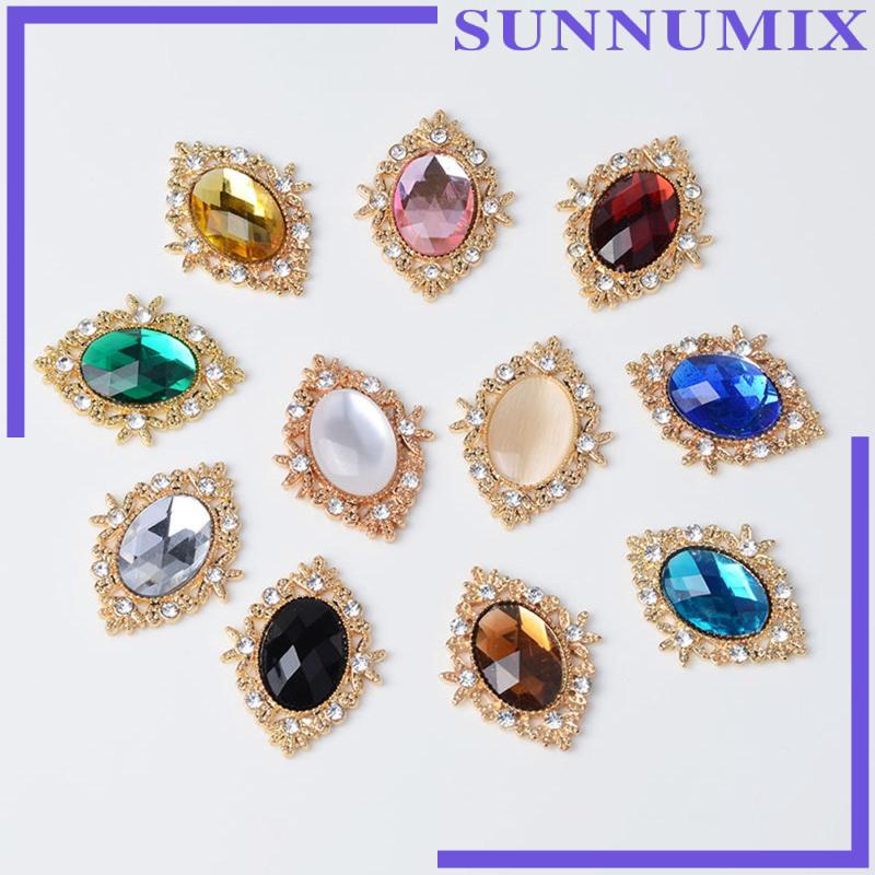 Bộ 11 Nút Trang Trí Lưng Quần Đính Ngọc Trai Cho Đám Cưới