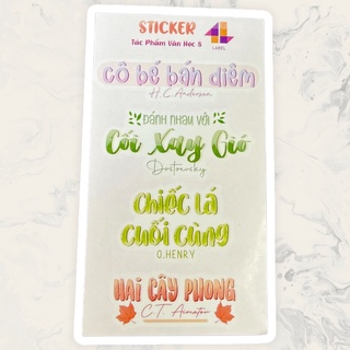 Sticker Văn Học 8 ( Cả Năm )