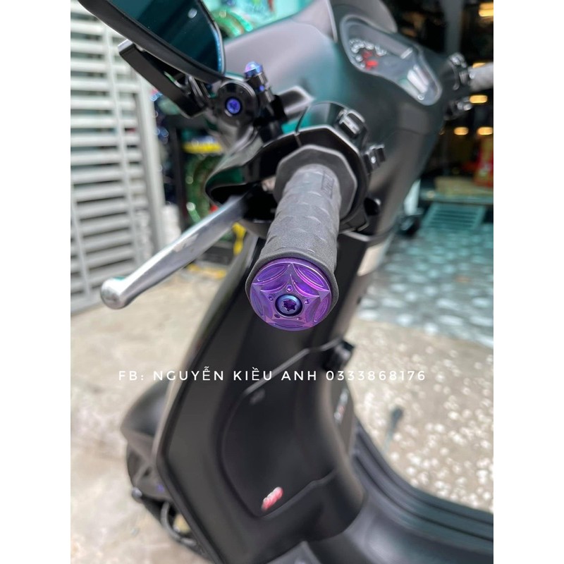 Gù tay lái titan Gr5 kèm bao tay Daytona gắn mọi dòng xe