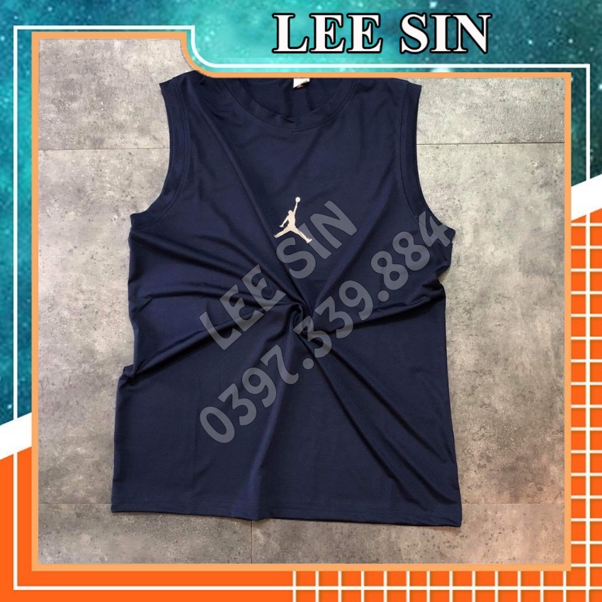 Áo ba lỗ nam hình bóng chày tập gym, áo tanktop thun lạnh mặc nhà đi chơi thể thao thoải mái vận động | LeeSin