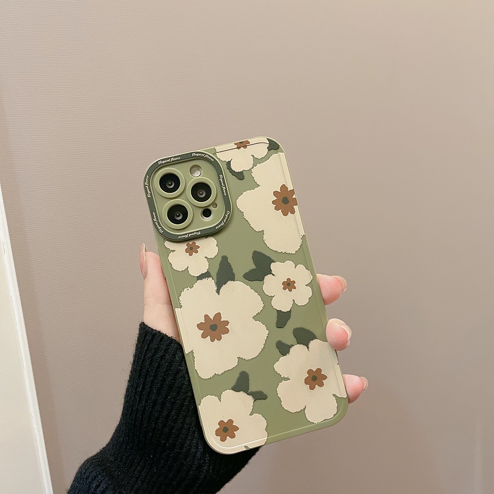 Ốp lưng iphone Ốp Điện Thoại Dẻo Họa Tiết Hoa & Đôi Mắt Thiên Thần Độc Đáo Cho iphone11 Apple 12 13promax xs Spring 8p xs Dinuo case-III/TX