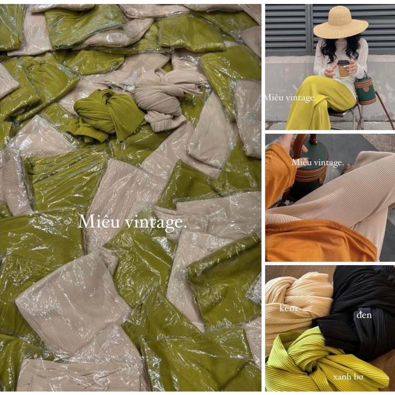 MÃ 236 - QUẦN SỚ XUÔNG DẬP LY 4 MÀU PARTER