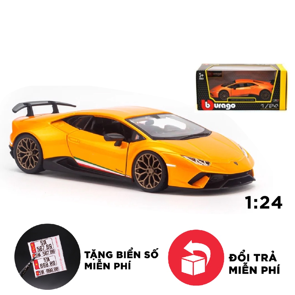 Mô hình Lamborghini Huracan Performante Orange 1 24 Bburago 5725