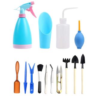14 CÁI Dụng cụ trồng cây mọng nước Dụng cụ cầm tay làm vườn nhỏ Bộ dụng cụ làm vườn cổ tích Bộ dụng cụ cây cảnh Bộ dụng 