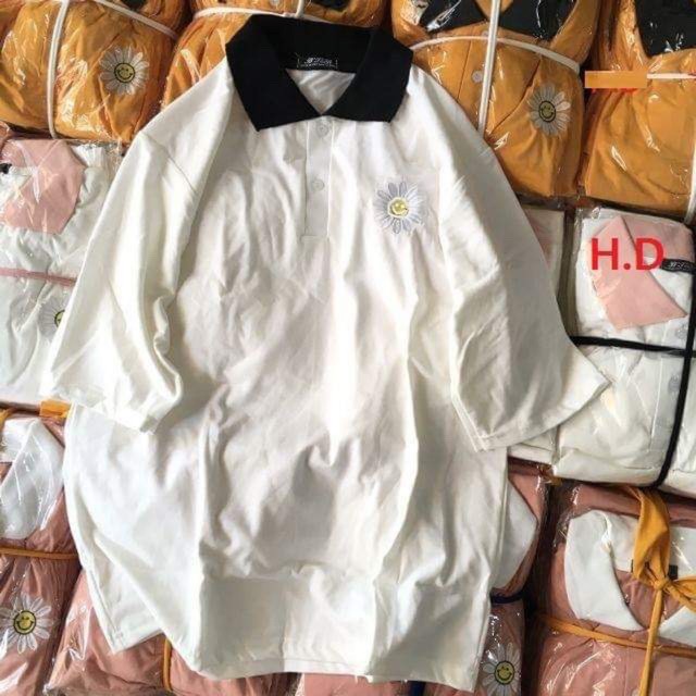 [FREESHIP ĐƠN TỪ 50K] Áo polo hoa cúc cười in ngực HDA0220
