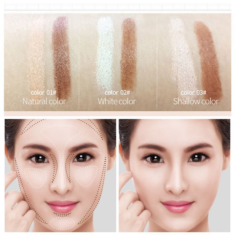 [Hàng mới về] Bút che khuyết điểm hai đầu Bioaqua chống thấm nước tạo khối trang điểm thời trang  | BigBuy360 - bigbuy360.vn